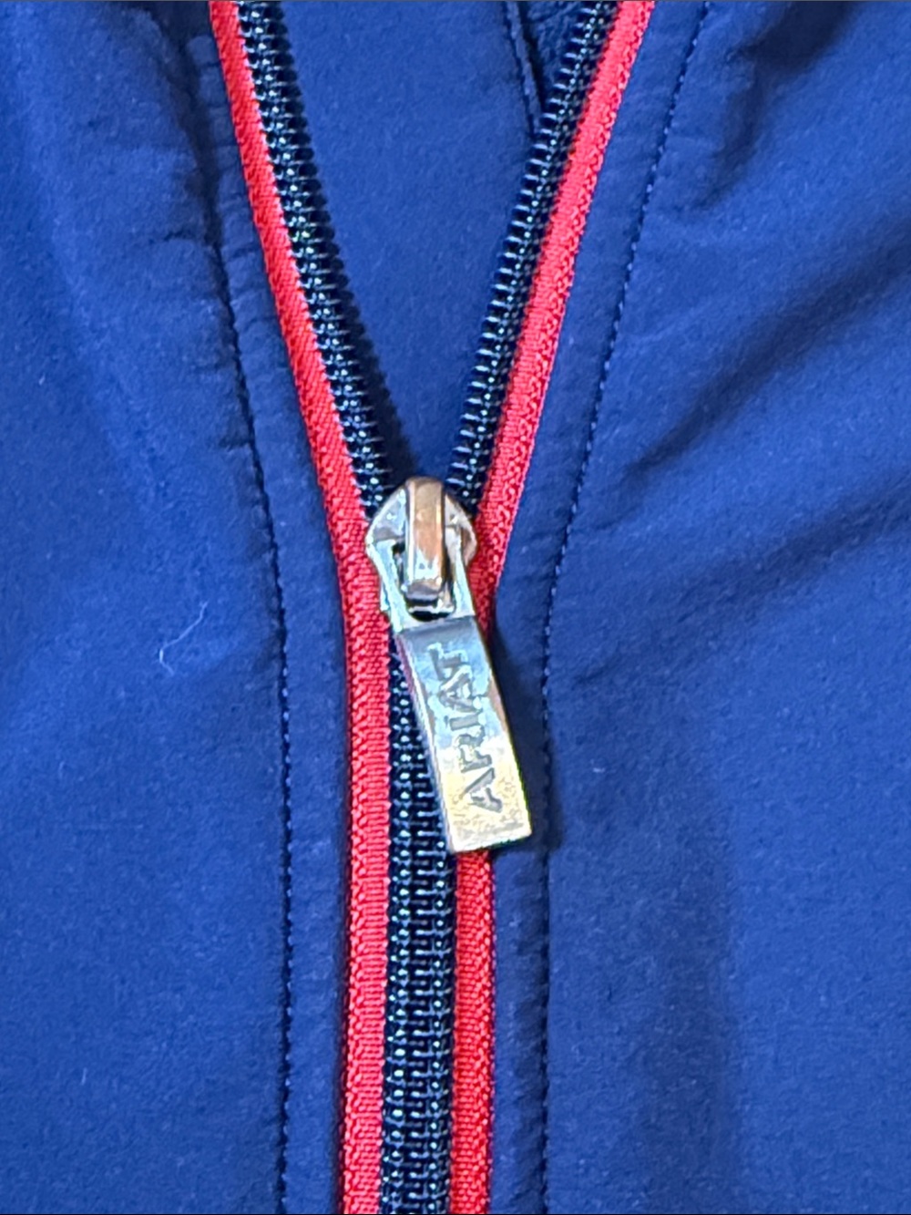 Ariat Team Softshell Riding Jacket Women XS Navy Red Full Zip Equestrian - Picture 8 of 13